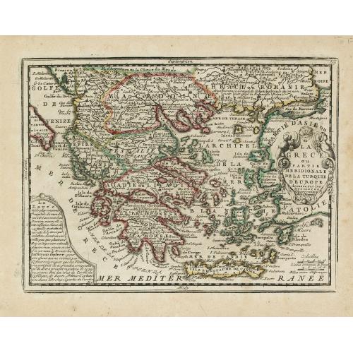 Old map image download for La Grece ou Partie Meridionale de la Turquie d'Europe. . .