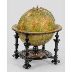 GUILLAUME DE L'ISLE and his 32,5cm. celestial globe.