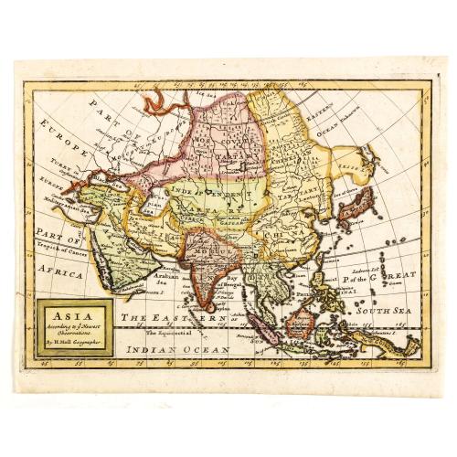 Old map image download for Asia According to ye Newest Observations. . .