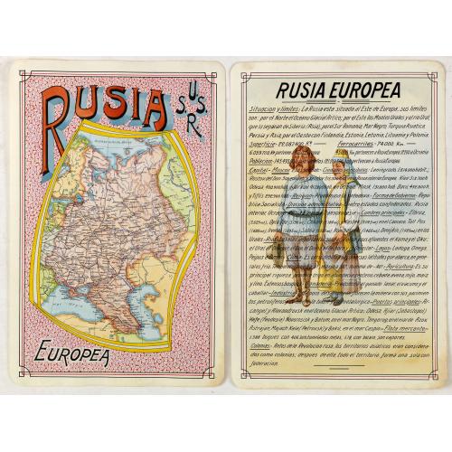 Old map image download for Rusia Europae U.S.S.R.