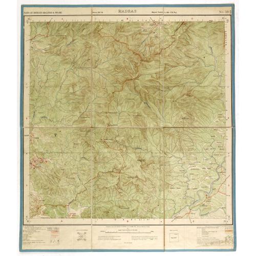 Old map image download for Part of district Malabar & Nilgiri. MADRAS NO 58 A3.