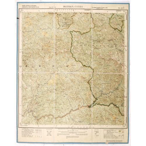 Old map image download for South Kanara & Malabar Districts & Pädinalknäd Täluk. MADRAS, COORG & MAHE NO 48 P7.