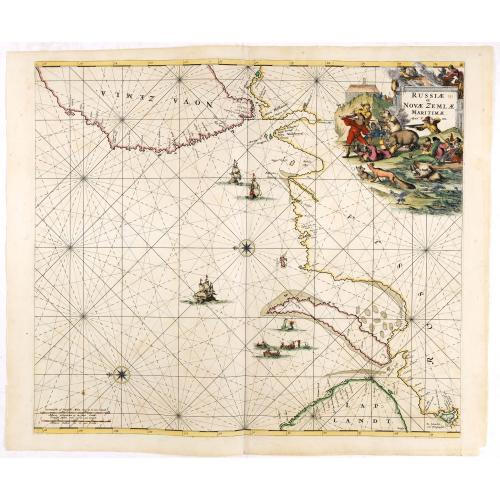 Old map image download for .Russiae et Novae Zemblae Maritimae.