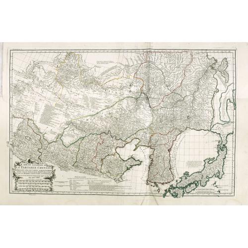 Old map image download for Carte Generale De La Tartarie Chinoise Dressee sur les Cartes Particulieres Faits Sur Les Lieux Par Les R.R. P.P. Jesuites . . . .MDCCXXXII