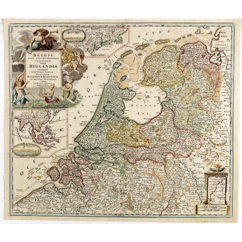 Old map image download for Belgii pars Septentrionalis vulgo Hollandia. . .