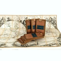 Set of World and Continents in original slip cases.