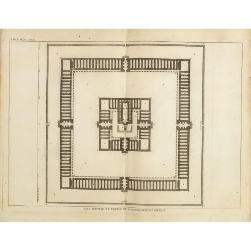 Old map image download for Plan nouveau du temple de Salomon, suivant l'auteur.