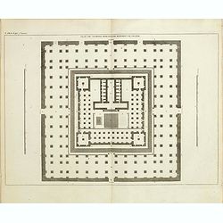 Plan du temple rebati par herodes le grand.