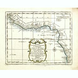 Carte de la Coste occidentale d'Afrique.