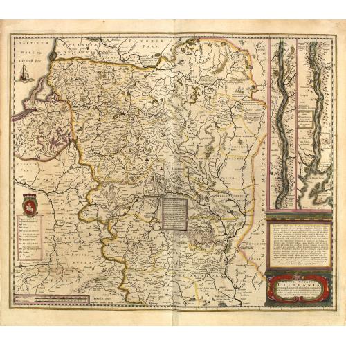 Old map image download for Magni Ducatus Lithuaniae Caetrarumq Regionum illi Adiacentium exacta decrip. . .