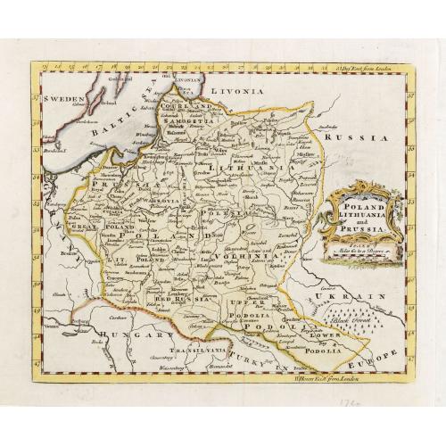 Old map image download for Poland Lithuania and Prussia.