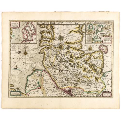 Old map image download for Ducatus Holsatiae nova tabula.