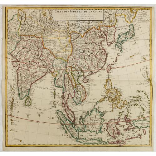 Old map image download for Carte des Indes et de la Chine..