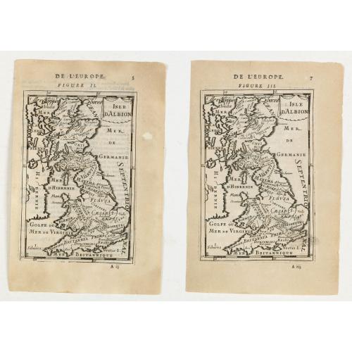 Old map image download for (Two maps) Isle d\'Albion.