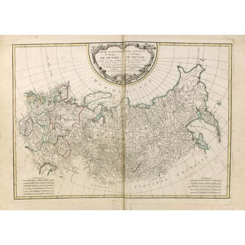 Old map image download for Partie Occidentale de l'Empire de Russie. . . / Partie Orientale de l'Empire de Russie. .