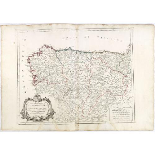 Old map image download for Partie Septentrionale de la Couronne de Castille. . .