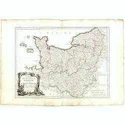 Carte du Gouvernement de Normandie avec celui du Maine et Perche.