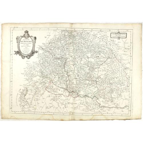 Old map image download for Royaume de Hongrie divisee dans ces cercles. . .