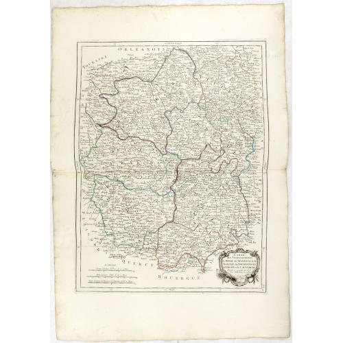 Old map image download for Gouvernements de Berri, du Nivernois,de la Marche, Limousin..