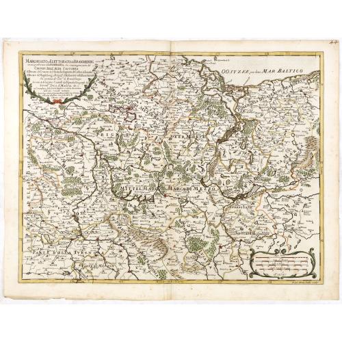 Old map image download for Marchesato, Et Elettorato di Brandeburg. . .