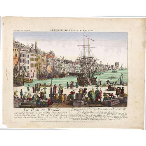 Old map image download for L'interieur du port de marseille...