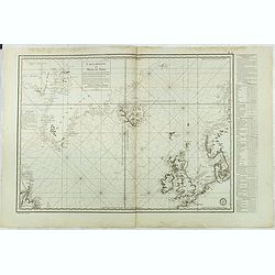 Carte réduite des Mers du Nord Comprise entre le 48° et le 72° Degré de Latitude Septle et entre le lle Degré de Longitude Orientale et le 61e. . .