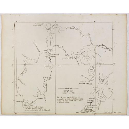 Old map image download for SOURCE OF THE MISSISSIPPI .