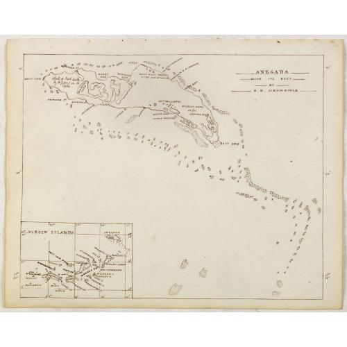 Old map image download for ANEGADA WITH ITS REEF by R.H.Schomburgk.