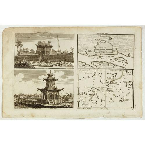 Old map image download for Chinese Temples. Sin-Ko-Tsyen. Canton, Sancian Isle. Ma-Kao.