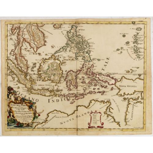 Old map image download for Isole dell' India cioe la molucche Le Filippine...