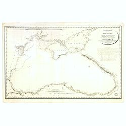 Carte réduite de la Mer Noire... Par M.Gauttier Captaine de Vaisseau secondé par M. Benoist...