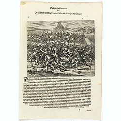 Die Schlacht zwischen Vaca de Castro, und Almagro dem jüngern.