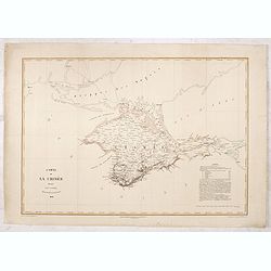 Carte de la Crimée dressée par D. RAMÉE, auteur du Plan de Sévastopol - 1854.