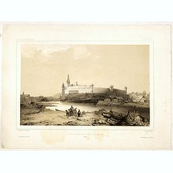 Vue du château de Cracovie, le 17 mars 1840. (Wawel Castle)