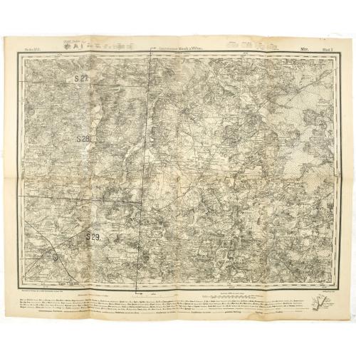 Old map image download for Government Minsk u. Wilna Mirr Blatt 5. - Russland 1:126,000 V. XVI.5.