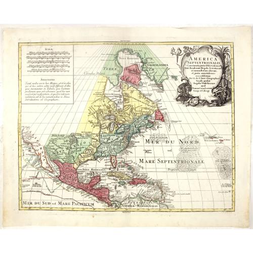 Old map image download for America Septentrionalis concinnata . . .