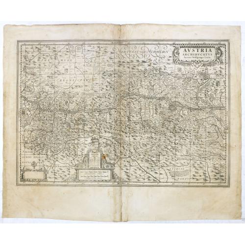 Old map image download for Austria Archiducatus auctore Wolfgango Lazio.