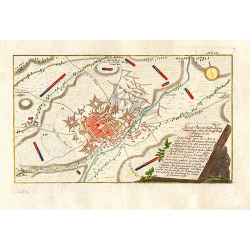 Old map image download for Accurater Plan der Stadt u: Vestung Schweidnitz. samt der Köngl. Preusse Attaque A: 1758. . .