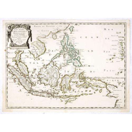 Old map image download for Les Isles Philippines Molucques et de la Sonde.