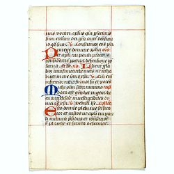 A leaf from a breviary.