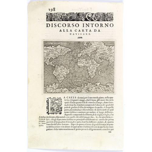 Old map image download for Discorso intorno alla carta da navigare.