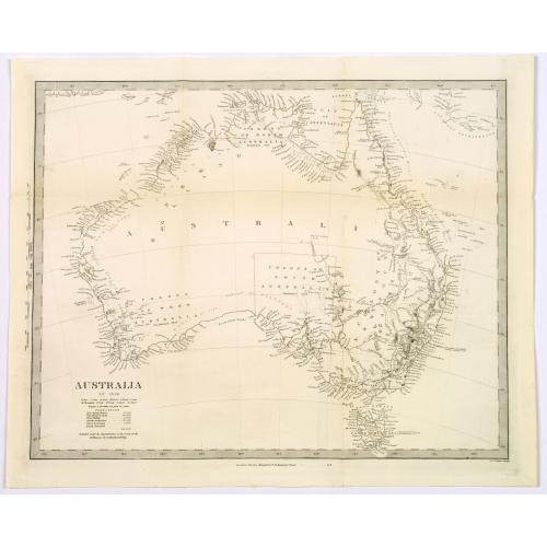 Old map image download for Australia.