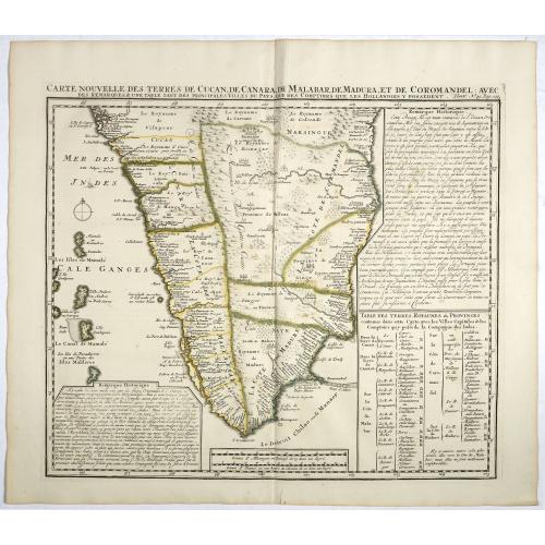 Old map image download for Carte nouvelle des Terres de Cucan. . . [India]