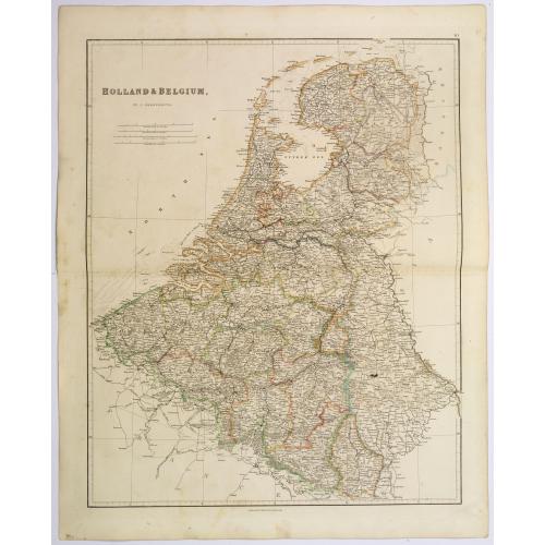 Old map image download for Holland & Belgium.