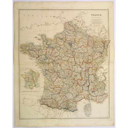 Old map image download for France.