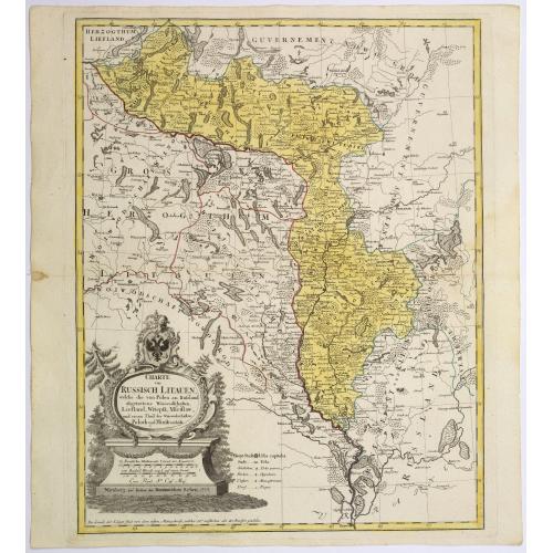 Old map image download for Charte von Russisch Litauen, ...