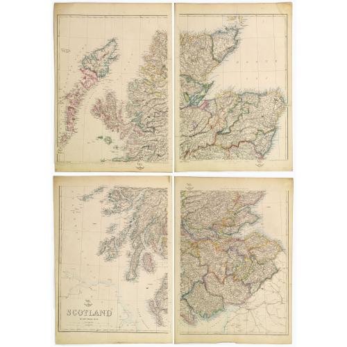 Old map image download for [4-sheets] Scotland.