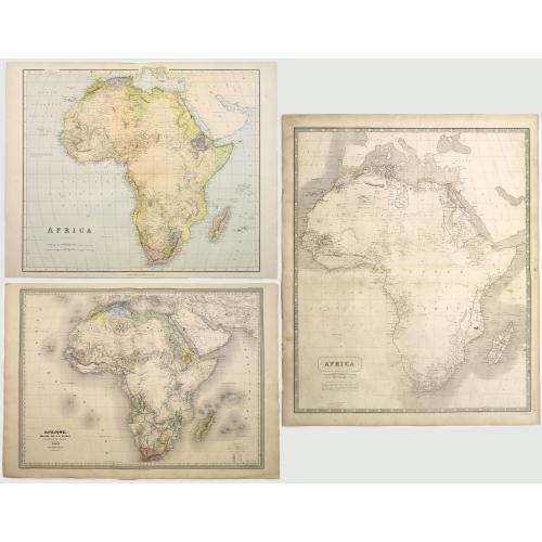 Old map image download for [Set of three maps] Africa.