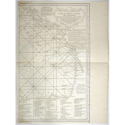 Old map image download for Carte Réduite du Golphe de Gascogne. . .