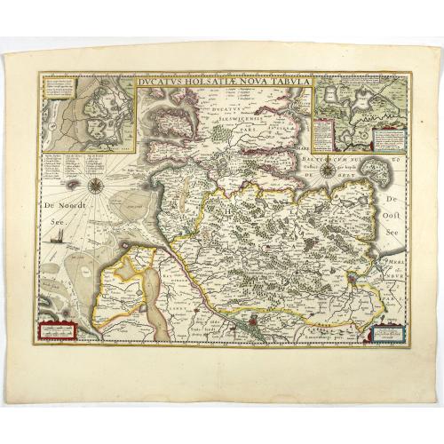 Old map image download for Ducatus Holsatiae nova tabula.